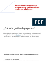 Qué Es La Gestión de Proyectos o Project