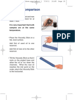 Viscosity Comparison: It Is Very Important That Both Samples Are at The Same Temperature