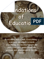 Historical Foundations of Education