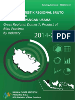 Produk Domestik Regional Bruto Provinsi Riau Menurut Lapangan Usaha 2014-2018