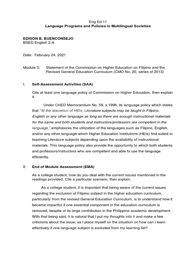 Language Programs and Policies in Multilingual Societies | PDF ...