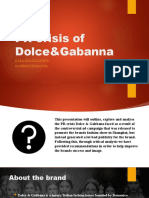 PR Crisis of Dolce&Gabanna
