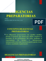 Diligencias Preparatorias: Tema 6 Materia Derecho Procesal Civil
