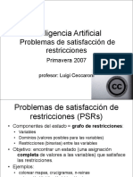 Problemas de Satisfacción de Restricciones