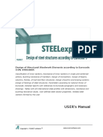 USER's Manual: Design of Structural Steelwork Elements According To Eurocode 3 EN 1993:2005