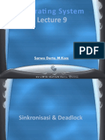 Lecture 08 (Sinkronisasi & Deadlock)