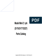 Model Met-C1 Yzk (D176/D177/D237) Parts Catalog