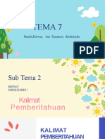 Tema 7 ST 2 Kalimat Pemberitahuan