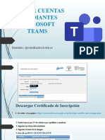 Activar Cuentas Estudiantes Microsoft Teams