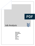 Job Analysis of Non Teaching Staff