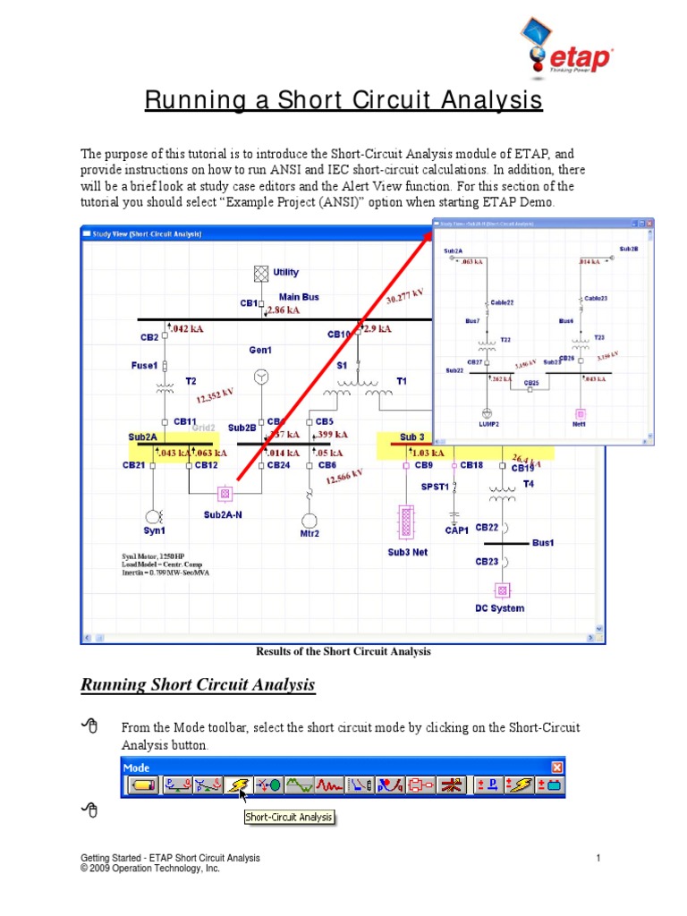 Running Short Circuit Analysis PDF