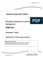 Tutorial Letter - Irm4720 - 001 - 2021 - 3 - B