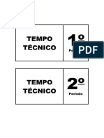 Tempo Técnico No Futsal - Plaquinha