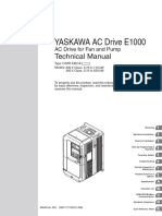 YASKAWA AC Drive E1000: Technical Manual