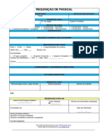 Modelo 4 Requisição de Pessoal - RP