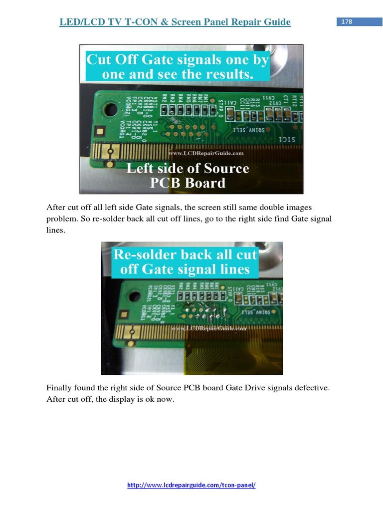 T-CON Panel Repair Techniques Guide | PDF | Liquid Crystal Display ...