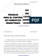 Técnicas para El Control de Conductas Inadaptadas