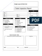 Tractor Trailer Inspection Report