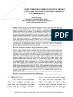 Jurnal Perencanaan Kebutuhan Distribusi Produk Semen Menggunakan Metode Distribution Requirement Planning (DRP)