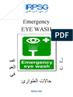 Emergency Eye Wash English and Arabic