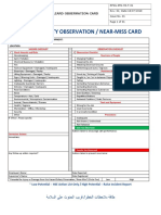 Hazard Observation Card