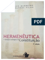 MAGALHÃES, Glauco B. Hermenêutica e Unidade Axiológica Da Constituição