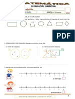 Examen 1°primaria Matemática