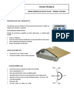 Freno Hidráulico SEVAX TSA 90° - Código W757001 Ficha Técnica