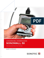 Sonowall 50: Ultrasonic Wall Thickness Gauge