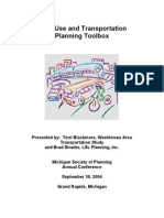 Land Use and Transportation Planning Toolbox