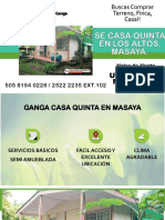 Casas en Nicaragua - Se Vende Casa Quinta en Los Altos, Masaya (C-VCP-68)