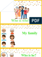Who Is Who Family Picture Description Exercises - 79962