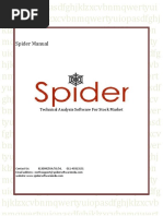 Spider Manual: Technical Analysis Software For Stock Market