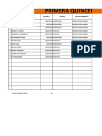 Primera y Segunda Quincena de Trabajadores de Producción-Sambil