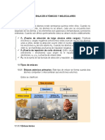 Enlaces Atómicos y Moleculares