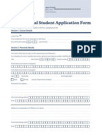 International Student Application Form: Section 1: Course Details