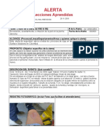 Alerta Proc. Izaje - Excoriacion Pierna - Ecopetrol 13-02-09