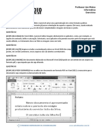 Microsoft Office - Exercícios