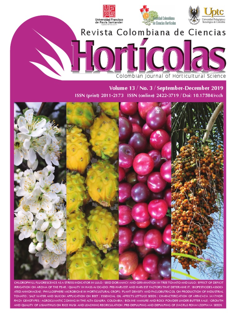 Revista Colombiana de Ciencias: Volume 13 / No. 3 / September-December 2019  | PDF | Plants | Agriculture