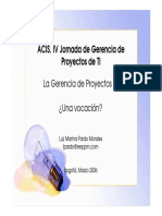 La Gerencia de Proyectos Ti