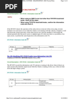 When Using An OBD II Scan Tool Other Than TOYOTA Hand-Held Tester, Check All The Steps. - When Using TOYOTA Hand-Held Tester, Confirm The Information Code and Check It.