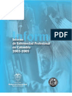 Informe Enfermedad Profesional 2003 - 2005