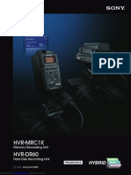 Sony HVR-MRC1K Brochure & Specs