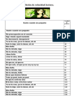 3ro BASICO Guia de Medición de Velocidad Lectora 2.1 Sueño Cuando Era Pequeño