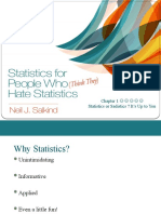 Chapter 1 Statistics or Sadistics ? It's Up To You