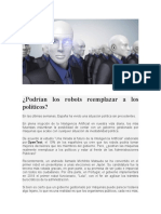 Podrían Los Robots Reemplazar a Los Políticos