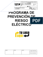 PRG-SST-012 Programa de Prevención de Riesgo Eléctrico