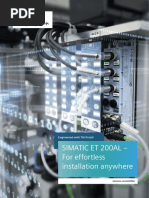 Simatic Et 200al - For Effortless Installation Anywhere: Engineered With TIA Portal