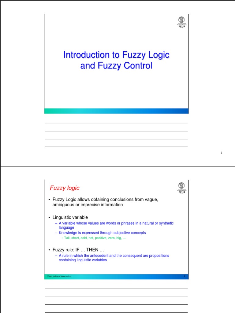 Fuzzy Logic and Control Systems Overview | PDF | Fuzzy Logic | Logic