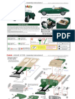 JAGUAR E-TYPE: Assembly Instructions 1: View of The Engine View of The Cockpit